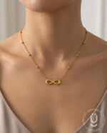 Anti-Tarnish Gold Infinity Pendant Necklace