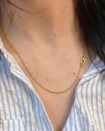 Anti-Tarnish Gold Tube Necklace