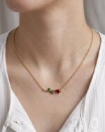 Anti-Tarnish Gold Tulip Necklace